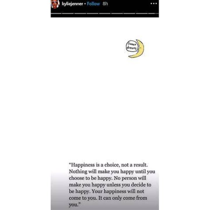 Kylie Jenner Shares Cryptic Happiness Quote After Travis Scott Split – Is Her Message About Tyga?